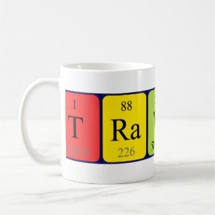 Travis Namen-Tasse periodischer Tabelle Kaffeetasse