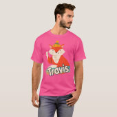 Travis Niedlicher Boy Name mit Coolem Fuchs T-Shirt (Vorne ganz)