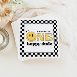TRAVIS One Happy Typ Smile Face Geburtstag Willkom Serviette