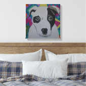 Travis Stretched Canvas Print Leinwanddruck (Insitu (Schlafzimmer))