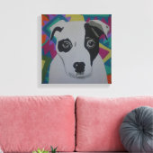 Travis Stretched Canvas Print Leinwanddruck (Insitu (Wohnzimmer))