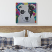 Travis Stretched Canvas Print Leinwanddruck (Insitu (Schlafzimmer))