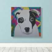 Travis Stretched Canvas Print Leinwanddruck (Insitu (Holzboden))