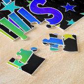 "TRAVIS" Vorname, Spaß "GLÜCKLICHER GEBURTSTAG" Puzzle (Seite)