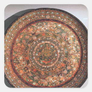 Tray aus dem Michoacan-Stamm Quadratischer Aufkleber