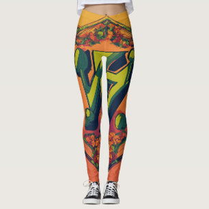 "Tray Bien" Futuristic Nostalgic Leggings