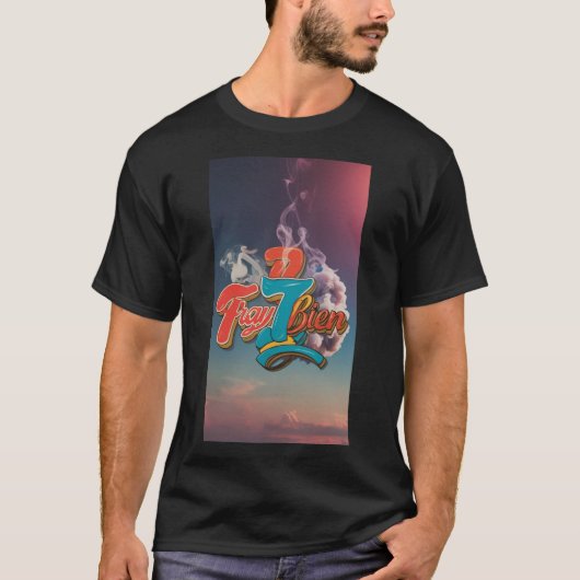 Traybien Retro-Futuristic Collage T-Shirt (Vorderseite)