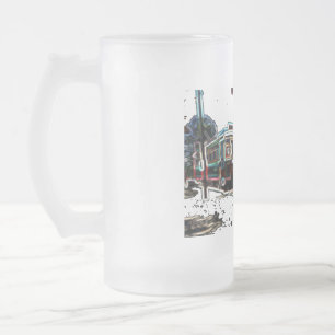 TRC Neon streetcar at stn Große Mattierte Tasse