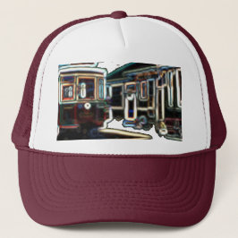 TRC Neon streetcar at stone Maroon Trucker Hat Truckerkappe