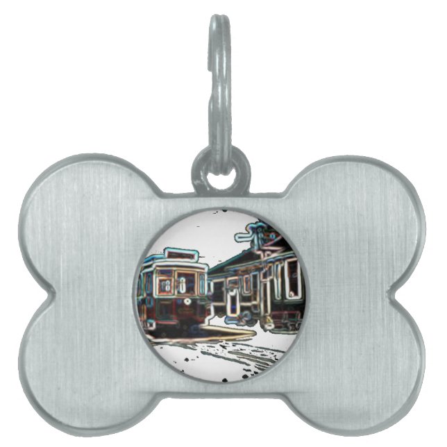 TRC Neon streetcar auf der Gerahmten Knochenstube Tiermarke (Vorderseite)