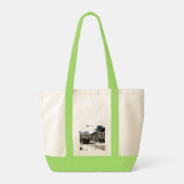 TRC Neon Streetcar auf der Limonen Impulse Tote Ba Tragetasche (Rückseite)