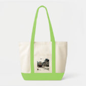 TRC Neon Streetcar auf der Limonen Impulse Tote Ba Tragetasche (Vorne)