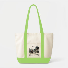 TRC Neon Streetcar auf der Limonen Impulse Tote Ba Tragetasche