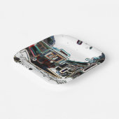 TRC Neon streetcar auf der Plaza Pappteller (Gewinkelt)