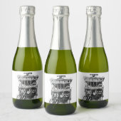 TRC Sketch Mini Champaign Flaschenetikett Set Schaumweinetikett (Flaschen)