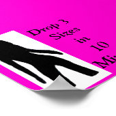 tre2 Lady Logo, Drop 3 Sizesin10 Minuten Poster (Ecke)