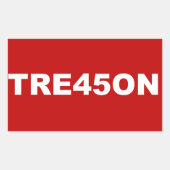 TRE45ON-Aufkleber Rechteckiger Aufkleber (Vorderseite)