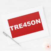 TRE45ON-Aufkleber Rechteckiger Aufkleber (Umschlag)