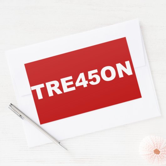 TRE45ON-Aufkleber Rechteckiger Aufkleber (Umschlag)