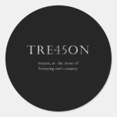 Tre45on Distressed Impeach Runder Aufkleber (Vorderseite)