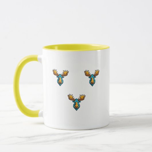 Tre älgar på en mugg tasse (Links)