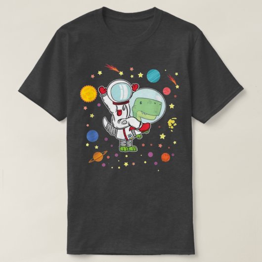 TRe Astronaut Kids Dinosaur Spaceman Funny Space T-Shirt (Design vorne)