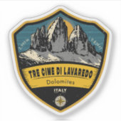 Tre Cime di Lavaredo – Dolomites, Italy Aufkleber (Vorderseite)