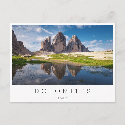 Tre Cime di Lavaredo/Drei Zinnen Dolomite mountain Postkarte (Vorderseite)