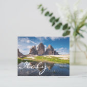 Tre Cime di Lavaredo/Drei Zinnen Dolomite mountain Postkarte (Stehend Vorderseite)