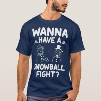 TRe hasst Schneeballekämpfe Schneefräßchen Schneef T-Shirt