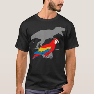 TRe Scarlet Macaw, Funny Dinosaur Parrot, Birbmem T-Shirt