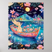 Treach für die Sterne Woodland Sonnige Blumen Poster (Vorne)