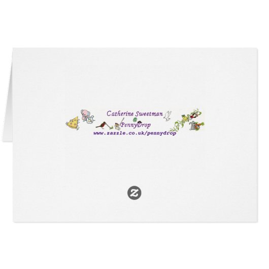 Treacle Starter Cartoon lustig Extravagant ein Zit (Rückseite Horizontal)