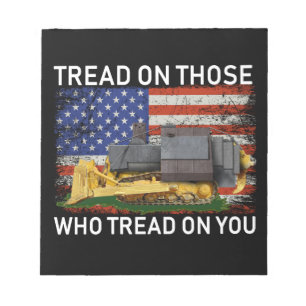 Tread auf denen, die auf Ihrem T - Shirt Classic R Notizblock