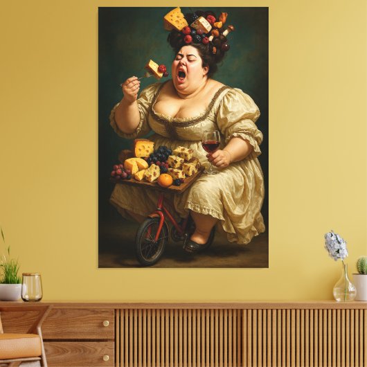"Tread Lightly, Eat Heavily" Surreal Art Work Leinwanddruck (Insitu (Wohnzimmer))