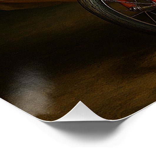 "Tread Lightly, Eat Heavily" Surreal Art Work Poster (Ecke)