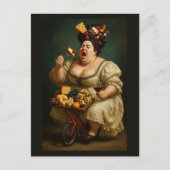 "Tread Lightly, Eat Heavily" Surreal Art Work Postkarte (Vorderseite)