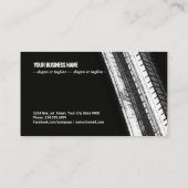 Tread Marks on Dark Canvas Visitenkarte (Rückseite)