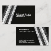 Tread Marks on Dark Canvas Visitenkarte (Vorne/Hinten)