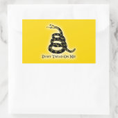 Tread on me Aufkleber (Tasche)