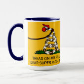 'Tread on me Bitte liebe Super Rich Daddy' Tasse (Links)