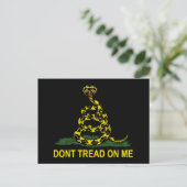 Tread on me Cobra Postkarte (Stehend Vorderseite)