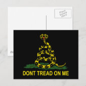 Tread on me Cobra Postkarte (Vorne/Hinten)