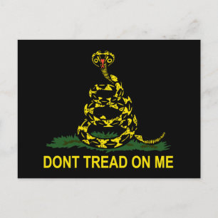 Tread on me Cobra Postkarte