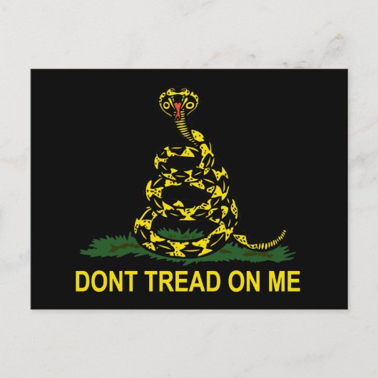 Tread on me Cobra Postkarte (Vorderseite)