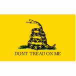 Tread on me - Gadsden Flag Freistehende Fotoskulptur<br><div class="desc">Der politische Marktplatz "Ted Cruz" ist offen. Komm herein und mach dich bei Zuhause. Sagen Sie Ihren Freunden von uns und schicken Sie ihnen unseren Link: http://www.zazzle.com/TedCruz?rf=238549869542096443*</div>