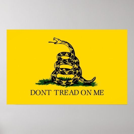 Tread on me - Gadsden Flag Poster (Vorne)