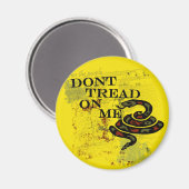 Tread on Me Gadsden Flag/Symbol spenden Magnet (Vorderseite/Rückseite)