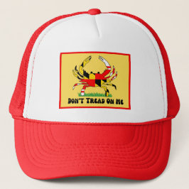 Tread on Me - MD Flag Crab - Trucker Hat Truckerkappe