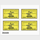 Tread on Me Rechteckiger Aufkleber (Blatt)